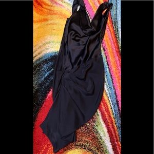 Black Halo Silk Dress, Open Back  NWOT Reg$350